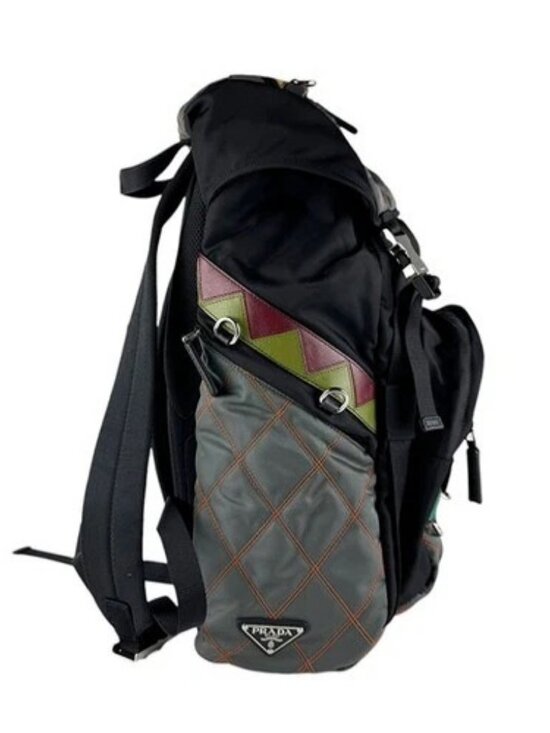 Auth PRADA Backpack Black/Multicolor Nylon/Leather - z9824 main image 10